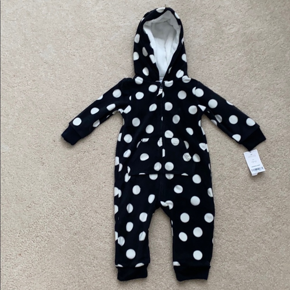 Carters Plush Zip Bodysuit